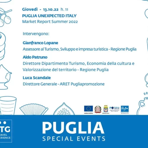 TURISMO MONDIALE, LA PUGLIA AL TTG DI RIMINI PER I B2B CON CONTATTI SELEZIONATI