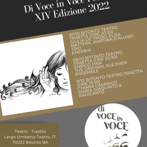 DI VOCE IN VOCE FESTIVAL 2022  XIV edizione