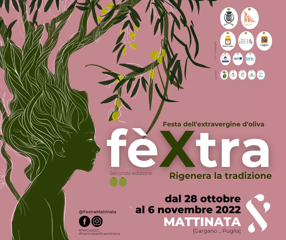 Al via FèXtra, la festa dell’Extravergine d’Oliva dal 28 ottobre al 6 novembre 2022 a Mattinata (Fg)