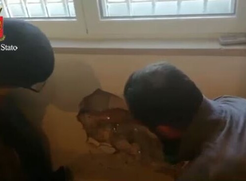 Bari, blitz nella casa del boss: un milione di euro in contanti nascosto in una parete