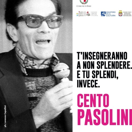 Bari, l’omaggio dell’amministrazione comunale a Pasolini