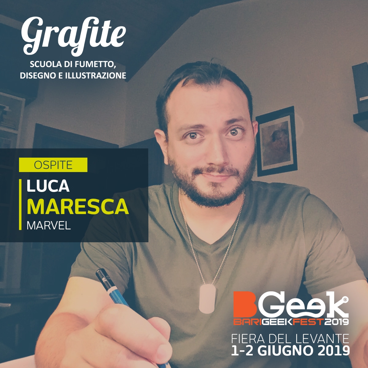 Bari, Grafite torna al BGeek: ospite Luca Maresca, firma della Marvel