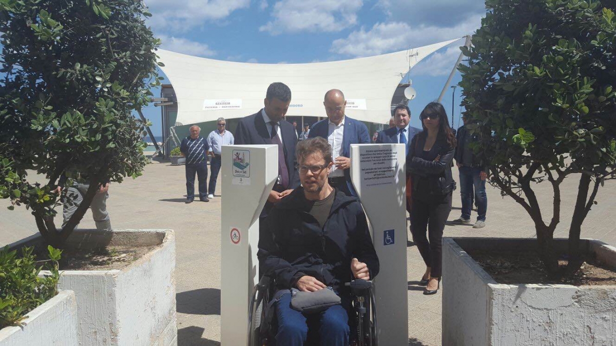 Bari, i disabili potranno accedere a Pane e Pomodoro: inaugurato il dispositivo sperimentale
