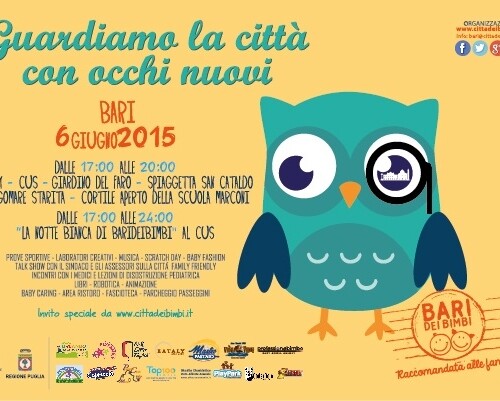 Bari: il 6 giugno arriva la ‘Notte dei bimbi’ promossa da Cittadeibimbi.it