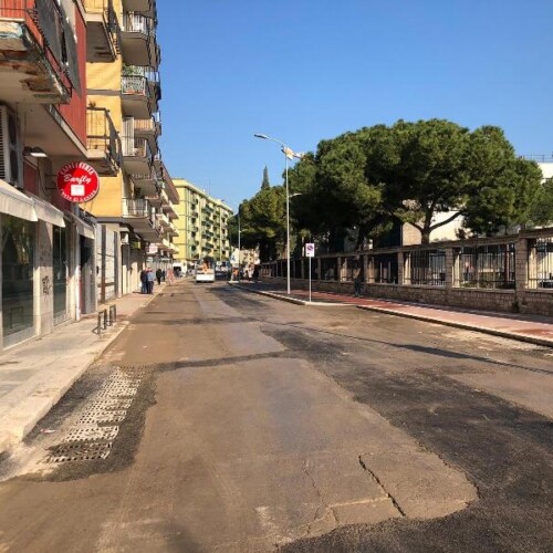 Bari, lavori terminati: riaperta al traffico via Re David