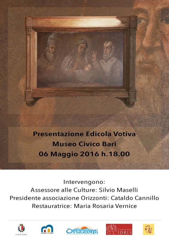 Bari, presentato il restauro dell’edicola votiva al museo civico