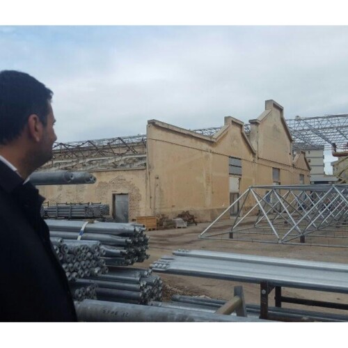 Bari, proseguono i lavori di bonifica della ex Fibronit: montata la tensostruttura per demolire i primi edifici