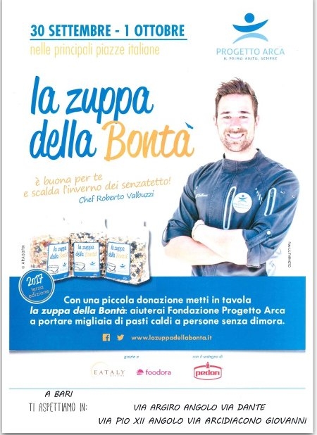 Bari, torna la ‘Zuppa della Bontà’: al via l’iniziativa per aiutare i senzatetto