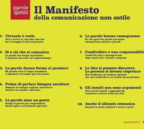 #Cambiostile: l’impegno dei politici italiani a non utilizzare parole ostili e a non diffondere fake news