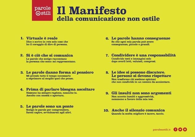 #Cambiostile: l’impegno dei politici italiani a non utilizzare parole ostili e a non diffondere fake news
