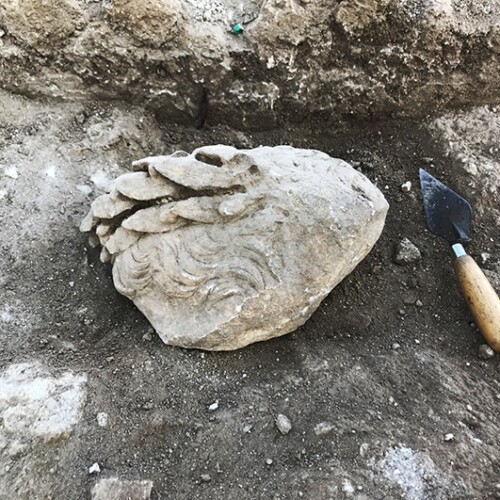 Castrocielo, archeologi Unisalento trovano parte di una testa marmorea di Ottaviano Augusto