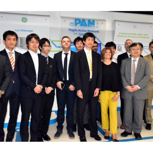 Esperti di energia giapponesi in visita a Bari con E-Distribuzione