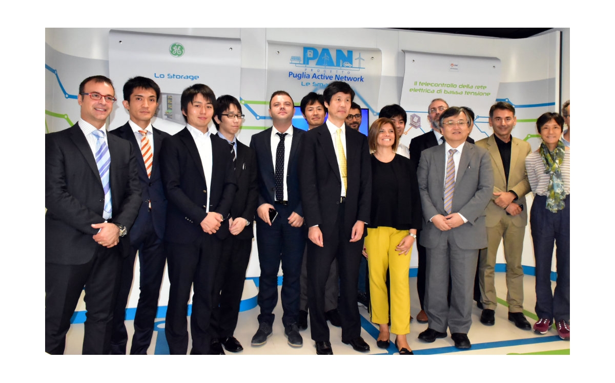 Esperti di energia giapponesi in visita a Bari con E-Distribuzione