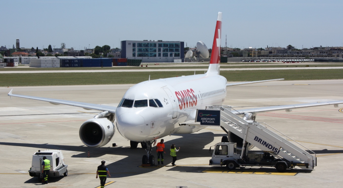 Fase 2, dal 13 giugno riprende il collegamento Swiss Air Brindisi-Zurigo