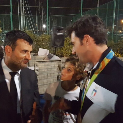 Il CUS Bari premia Domenico Montrone dopo la medaglia di bronzo a Rio 2016