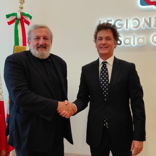 Il presidente Emiliano incontra il console generale della Repubblica di Albania a Bari Arjan Vasjari