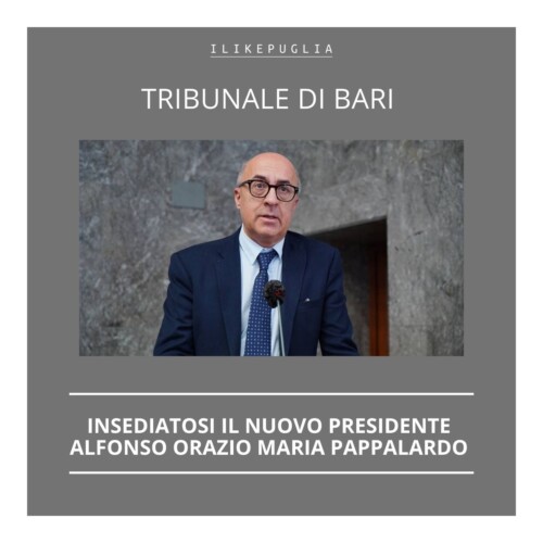 Insediamento del nuovo Presidente del tribunale di Bari