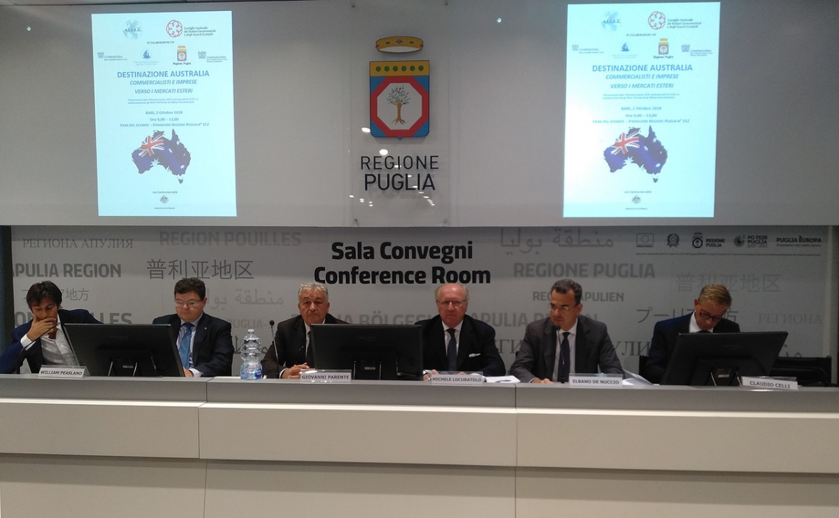 Internazionalizzazione, imprese pugliesi di quattro settori in missione in Australia