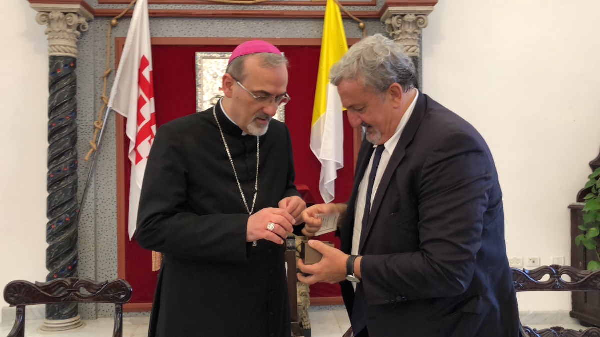 Israele, Emiliano incontra l’amministratore apostolico del Patriarcato Latino: ‘Disponibili a ospitare eventi per la pace tra popoli’