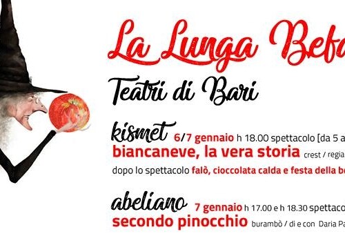 La ‘lunga Befana’ dei Teatri di Bari, ecco gli appuntamenti in programma