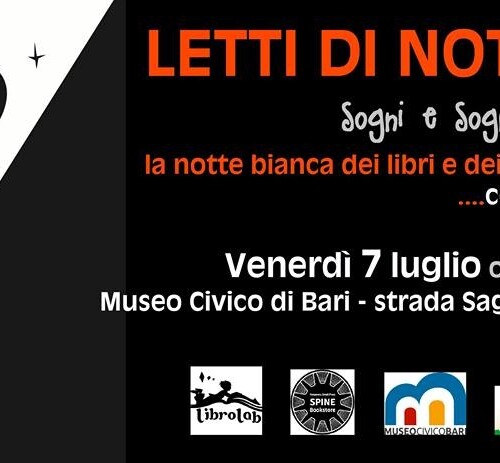 ‘Letti di Notte’, al museo Civico di Bari la notte bianca dei libri e dei lettori