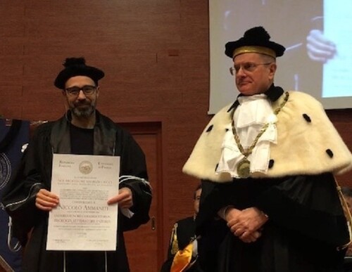 Lo scrittore Niccolò Ammaniti riceve una laurea honoris causa dall’università di Foggia