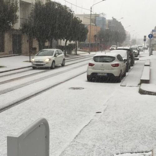 Maltempo in Puglia, temperature sotto zero e neve sulle zone interne