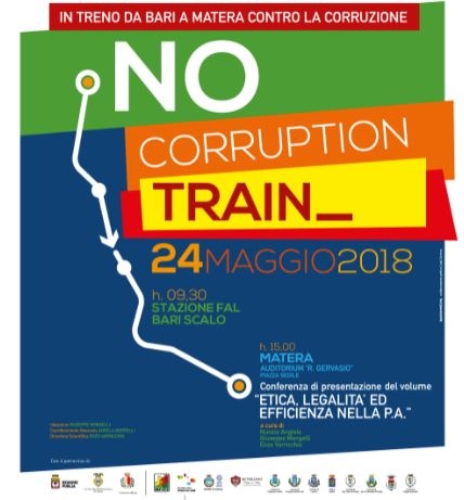 ‘No corruption train’, studenti e istituzioni da Bari a Matera contro la corruzione