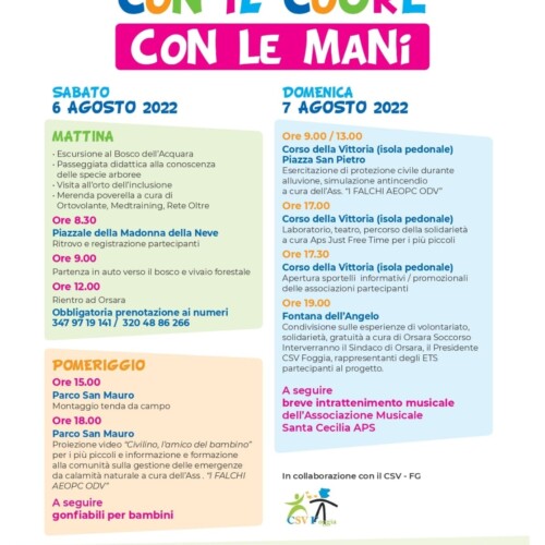 Orsara, grande festa del volontariato: c’è tutta la Capitanata