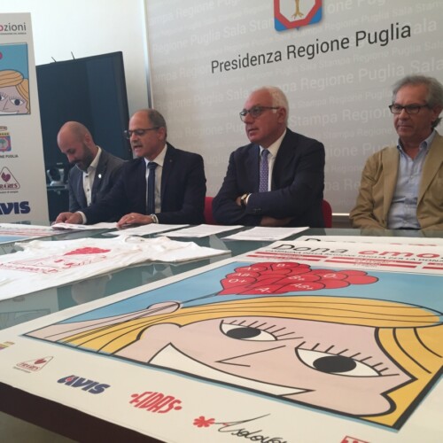 Puglia, una campagna di comunicazione per promuovere la donazione di sangue: sei tappe in giro per la regione