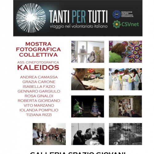 Si terrà a Bari la mostra ‘Tanti per tutti – Viaggio nel volontariato italiano’