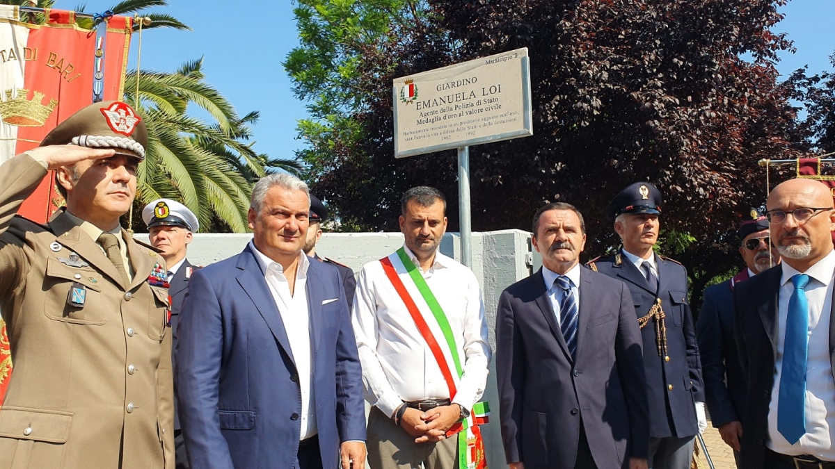 Strage via D’Amelio, area verde di largo 2 Giugno intitolata all’agente di scorta Emanuela Loi