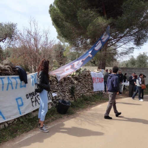 Tap: ripresi i lavori con l’espianto degli ulivi, l’appello degli attivisti: ‘Serve gente al cantiere’. Bloccati i camion
