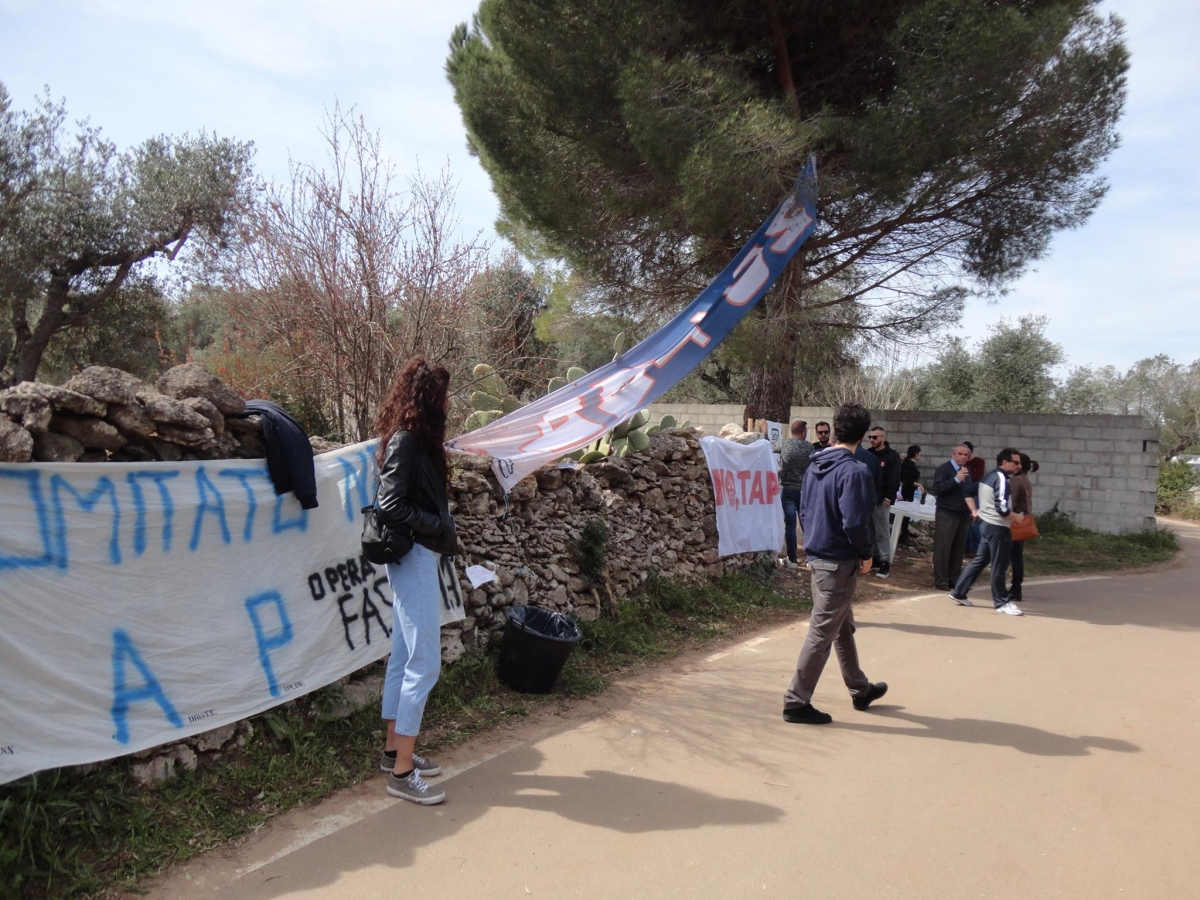Tap: ripresi i lavori con l’espianto degli ulivi, l’appello degli attivisti: ‘Serve gente al cantiere’. Bloccati i camion
