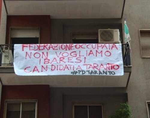 Taranto, gli iscritti del Pd occupano la sede per protestare contro la candidatura di Ubaldo Pagano