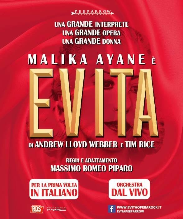 Il musical ‘Evita’ con Malika Ayane per la prima volta in italiano al Teatroteam di Bari