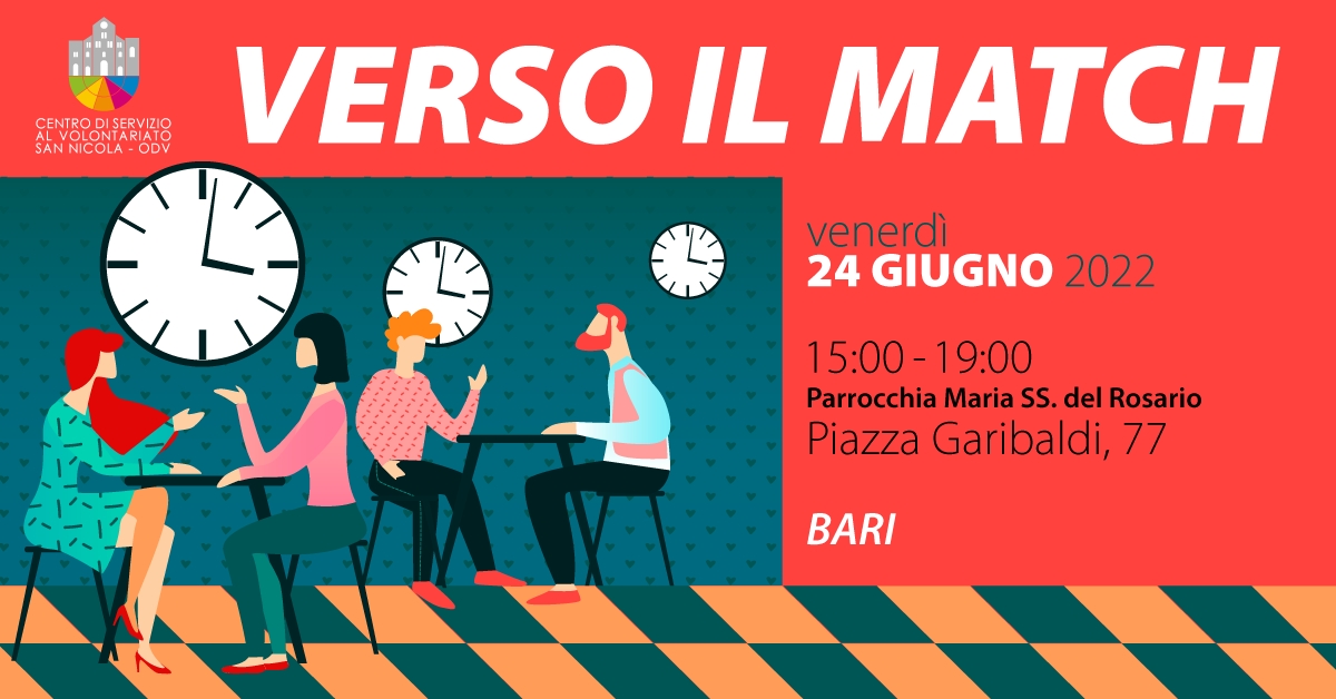 TORNA MATCH! L’EVENTO CHE FAVORISCE L’INCONTRO TRA ASSOCIAZIONI E VOLONTARI