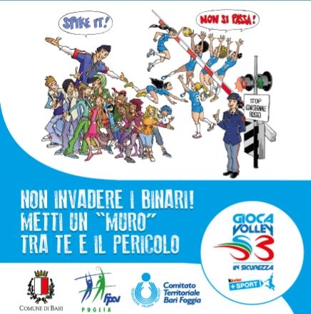 Volley e sicurezza ferroviaria, 1500 ragazzi al Palaflorio di Bari