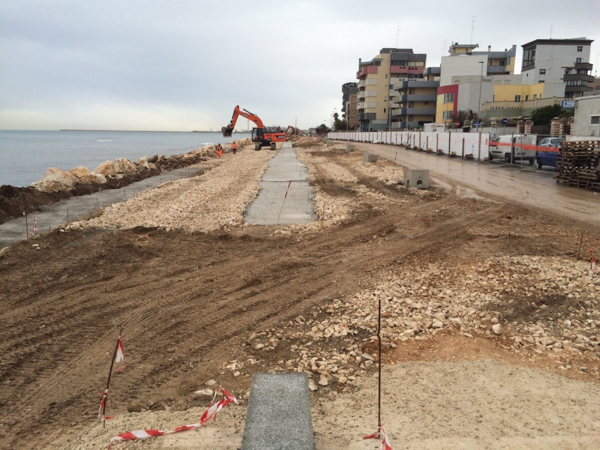 Waterfront Fesca-San Girolamo, i lavori proseguono verso Sud: novità sulla viabilità stradale
