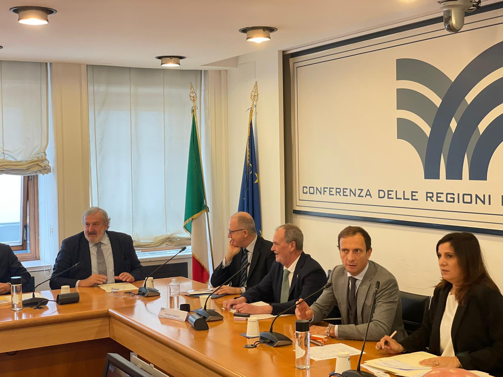 Conferenza delle Regioni alla presenza del Ministro Calderoli