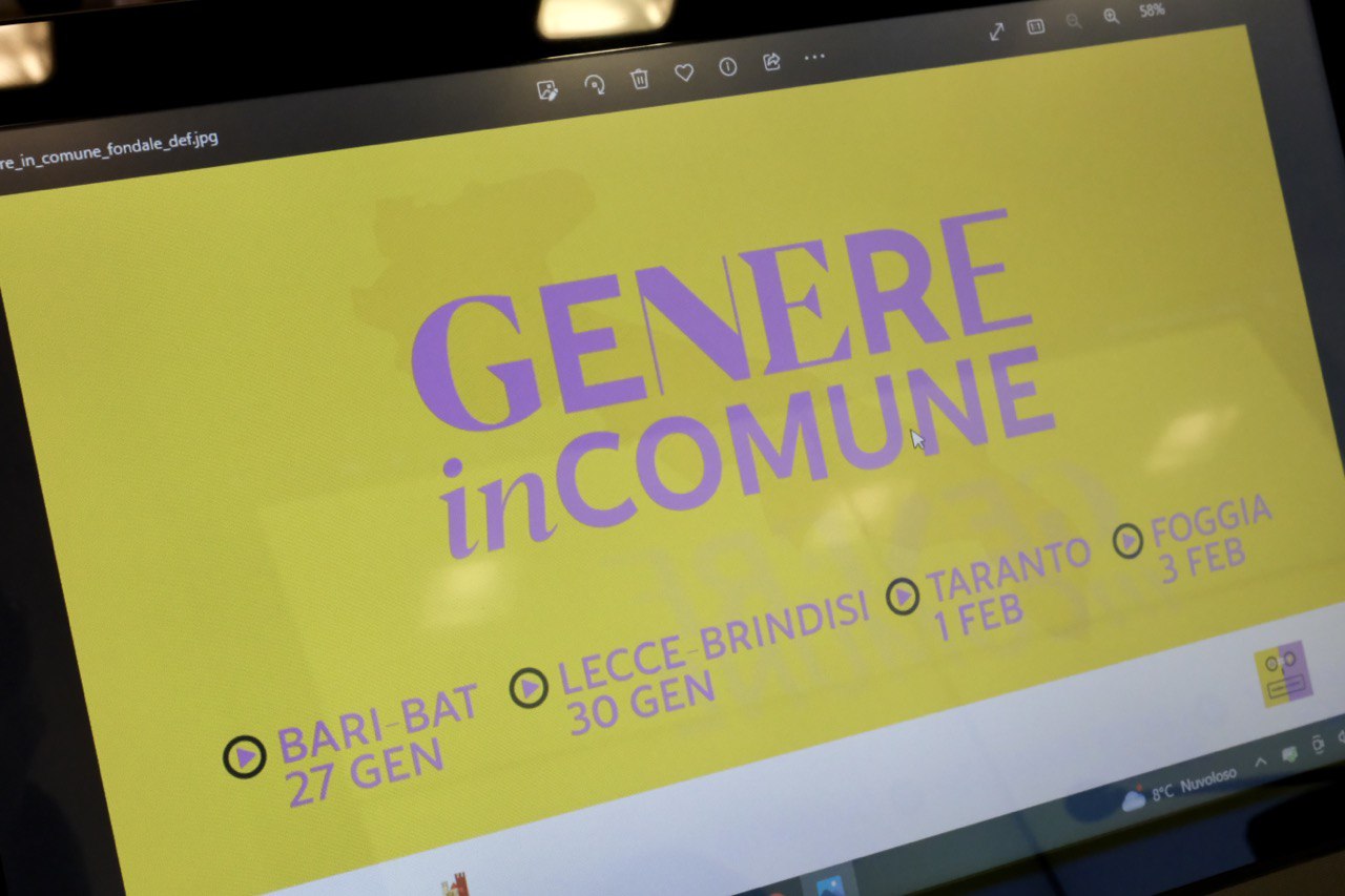 GENEREinCOMUNE: Regione e Anci Puglia insieme per promuovere in 60 Comuni pugliesi le politiche di genere