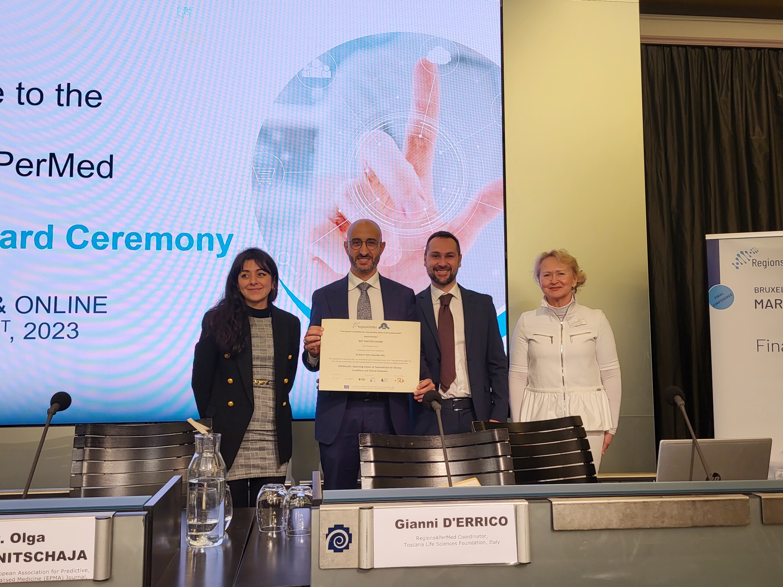 Premio alla Puglia con Aress per le buone pratiche di medicina personalizzata