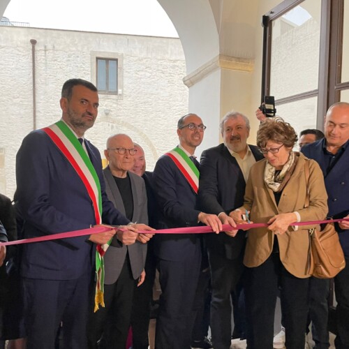 IL PRESIDENTE EMILIANO A SANTERAMO ALL’INAUGURAZIONE DELLA PINACOTECA FRANCESCO NETTI