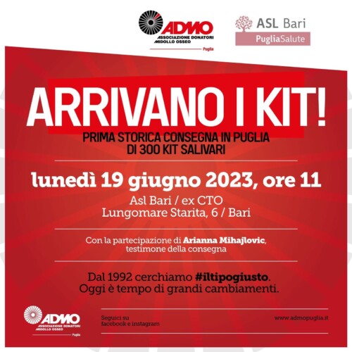Al via la campagna regionale itinerante per reclutare potenziali donatori di midollo osseo: la testimonial è Arianna Mihajlovic