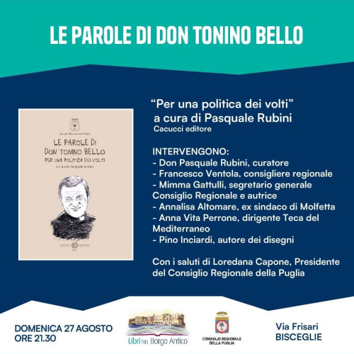 Il Consiglio regionale della Puglia a “Libri nel Borgo Antico” di Bisceglie