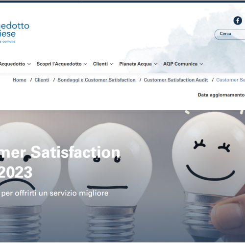 Parola ai clienti di AQP: via all’indagine Customer Satisfaction 2023