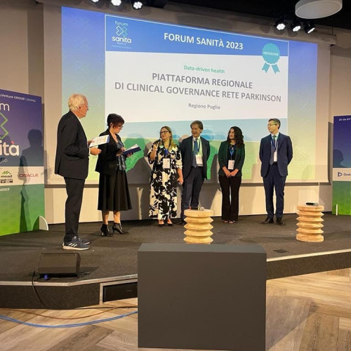 FORUM SANITA’: LA REGIONE PUGLIA PREMIATA PER LA RETE PARKINSON