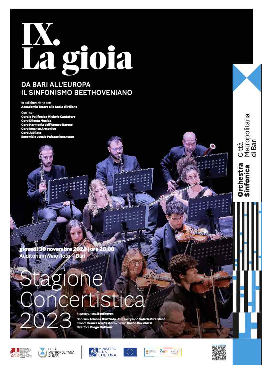 Ultimo appuntamento dell’Orchestra sinfonica della Città metropolitana di Bari con i concerti dedicati a Beethoven
