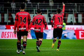 Milan-Frosinone 3-1, tris rossonero e Pioli respira