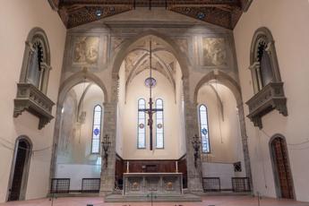 Prato, alla luce affreschi del ‘600 nella chiesa di San Francesco durante i restauri